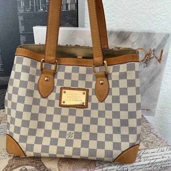 louis vuitton hampstead pm damier azur